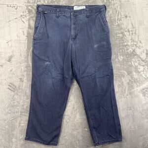 Carhartt FR Men's Straight Leg‎ Pants 36x28 Dark Blue Flame Resistant